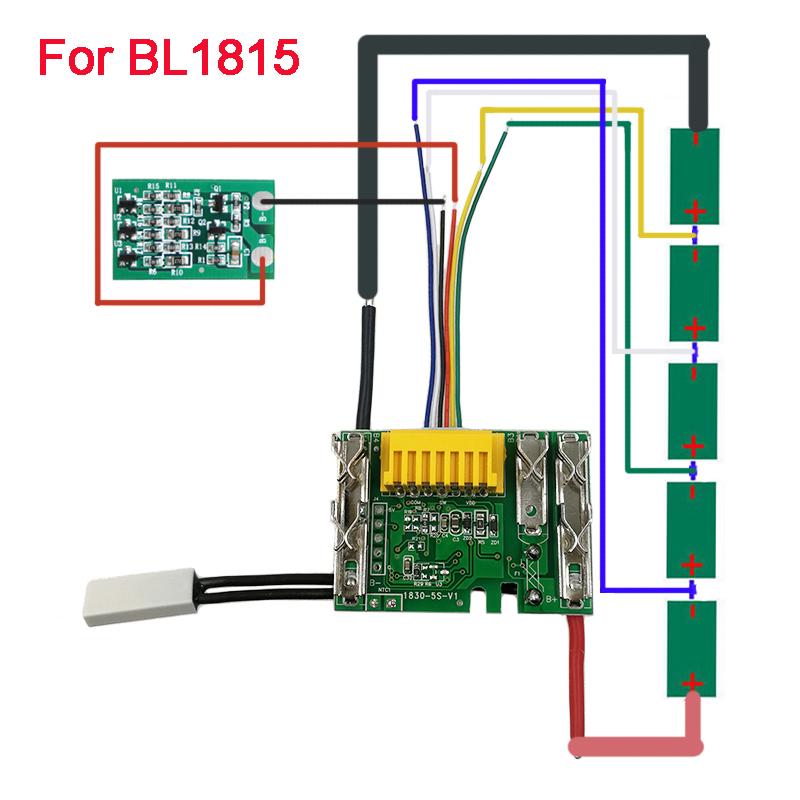 Power Tool Accessories BL1830 Li-ion Battery BMS PCBA Charging Protection Circuit Board For Makita 18V BL1815 BL1860 BL1890 Key