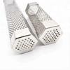 6/12 Inch BBQ Stainless Steel Smoker Grill Tube Perforated Mesh Filter Gadget Pellet Smoking Generator Hexagon Spice Smoked Box