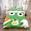 Fashion Duvet Cover Pillowcase Bedding Set Hot Sergeant Frog Adult Boy Girl Bedroom Decoration Children Single Double Large Size