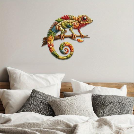 Yousheng Gecko Wall Crawler Decoration Handmade Lizard Artwork Водонепроницаемый УФ-устойчивый Декор Ящерица для внутреннего/наружного использования