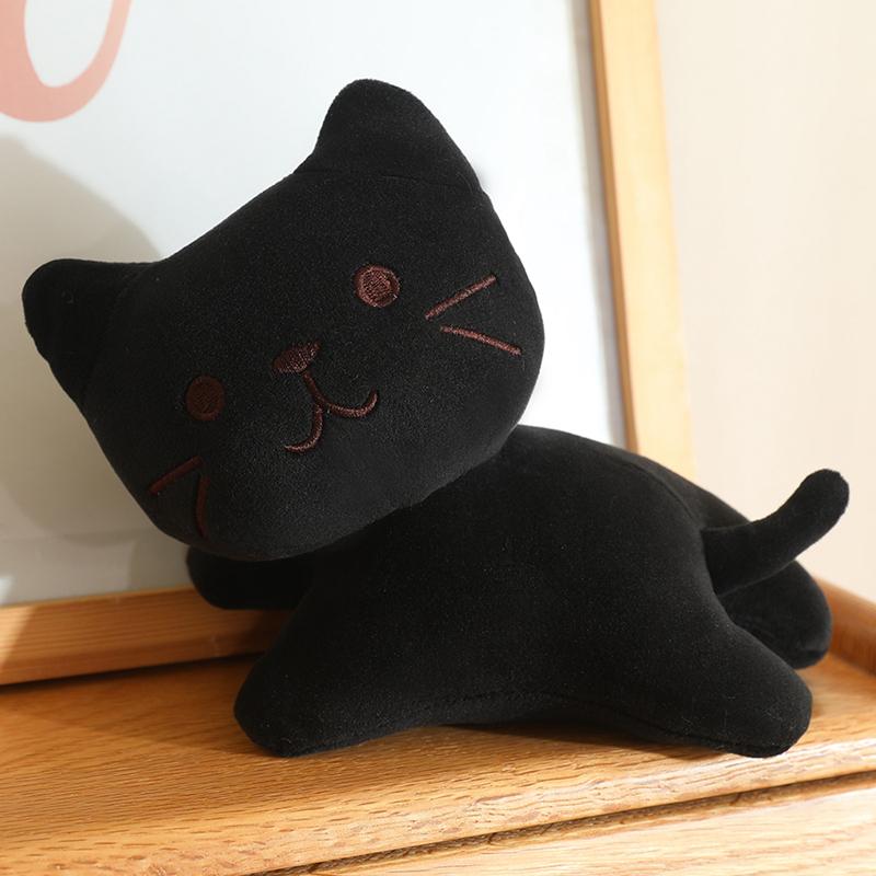 Милая Плюшевая Игрушка Кошка Мягкие Котята 4 Цвета Оранжевый Кот Игрушки Лежащий Кот Игрушка Мягкие Плюшевые Животные Игрушки Подарки для Детей Подарки на День Рождения
