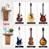 Настенный держатель для гитары с полкой, настенный крючок, подарок, музыкальные аксессуары, деревянный держатель, подставка, дисплей