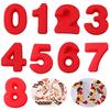 10 Inch 0-9 Numbers Shape Cake Mold Digtial Shape 3D DIY Fondant Chocolate Molds Silicone Cake Pan Cake Decoration Tools