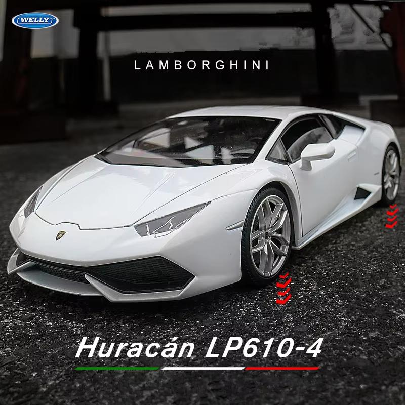 Новый 1:24 Lamborghini LP610-4 гоночная модель автомобиля из литого металла спортивная модель автомобиля имитация модные украшения коллекция детские игрушки мальчики подарок