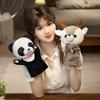 New Animal Forest Hand Puppet Cat Mouse Panda Doll Cute Plush Toy Drama Show Rag Doll Boy Holiday Gift