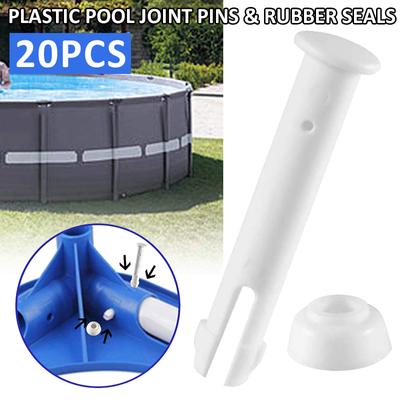 20 шт. пластиковые шарнирные штифты и резиновые уплотнения для надземных бассейнов Intex 13–24 футов