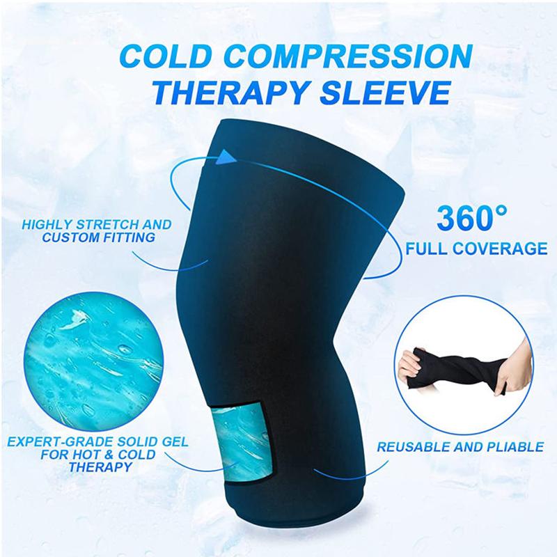 Knee Compression Sleeve for Women & Men, ,Arm Wrap, Cooling Sleeves, Elbow Ice Packs for Injuries Elbow Braces Recovery for Pain Relief
