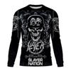 Мужская футболка с длинным рукавом, круглый вырез, череп ужаса, 3D-принт SLAYER, уличный тренд, стиль Харадзюку, хип-хоп одежда, толстовка, топы