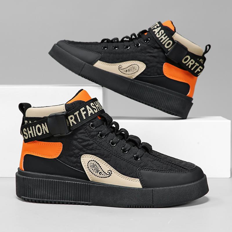 Hiphop Plaform Shoes Men Casual Sneakers High Top Graffit Comfortable Boots for Men Walking Running Shoes Trend Student Sneakers