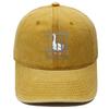 Got Too Silly Big White Goose Embroidered Baseball Cap Washed Retro Men's and Women's Casual Shade Cap