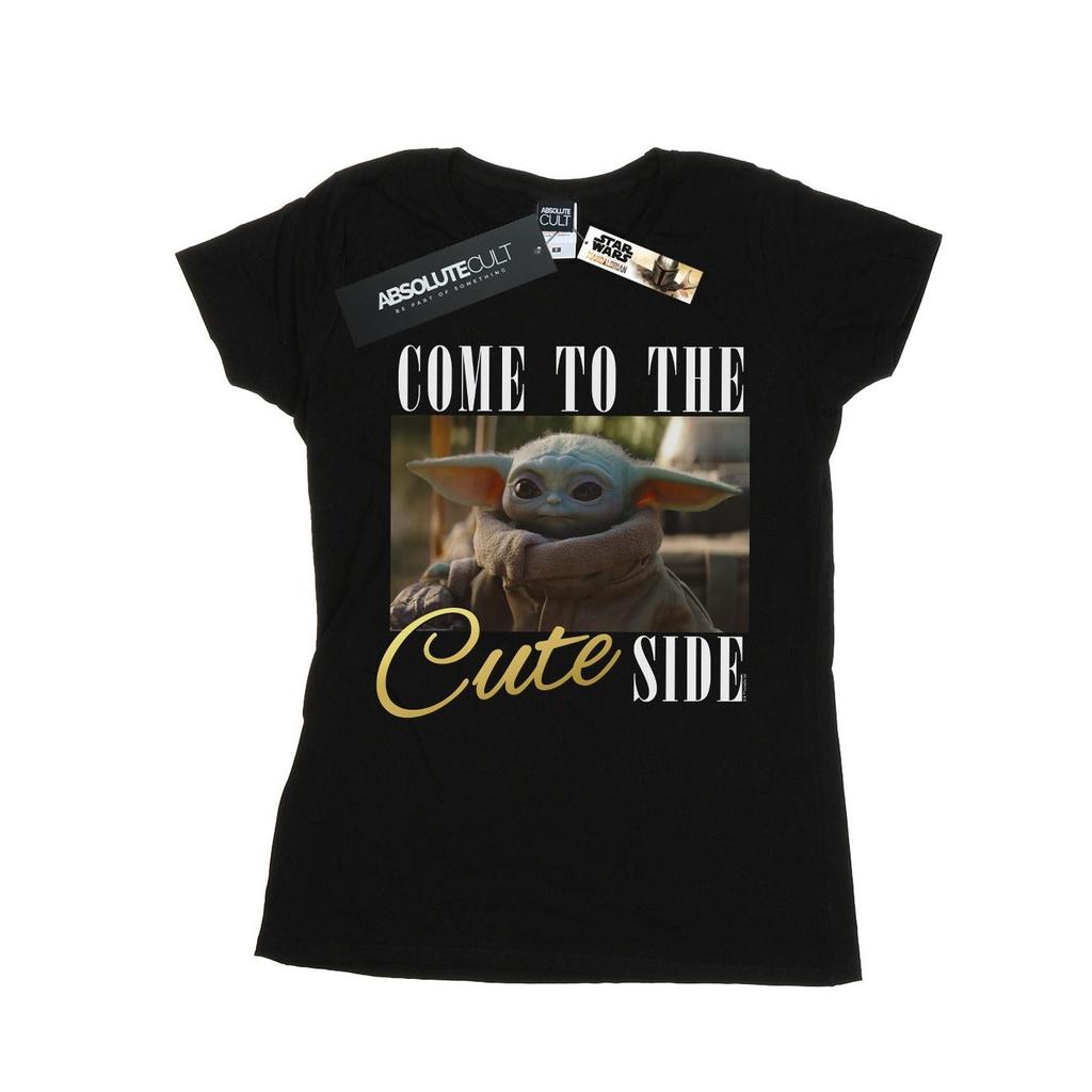 Star Wars Womens/Ladies The Mandalorian Come To The Cute Side Cotton T-Shirt