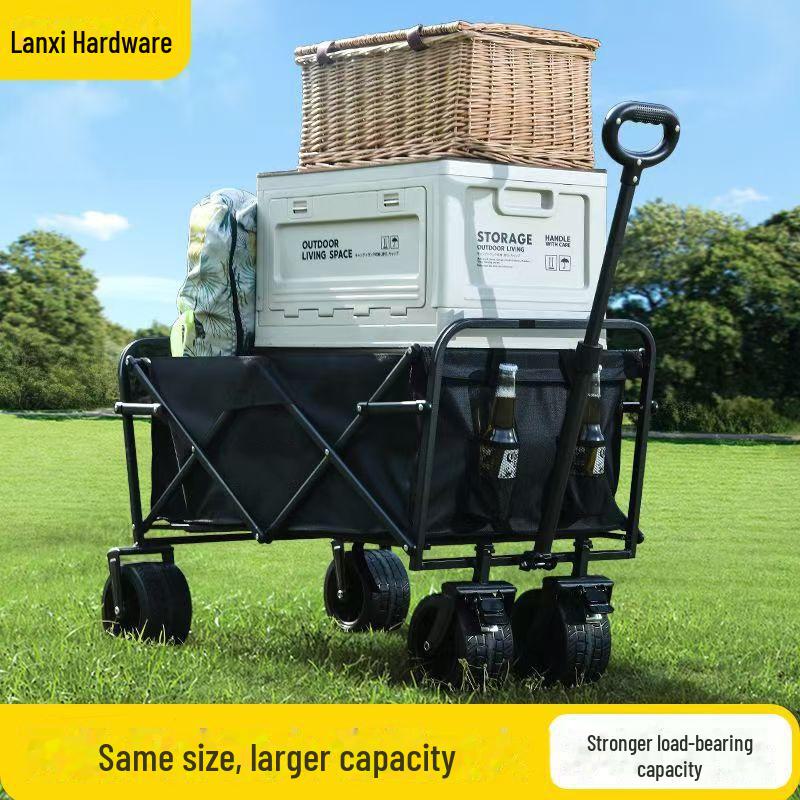 Складная тележка для кемпинга на открытом воздухе от производителя: Большой пикниковый прицеп и детская лежачая тележка