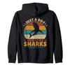 Просто мальчик, который любит акул Shark Goods Funny Men Shark Zip Hoodie
