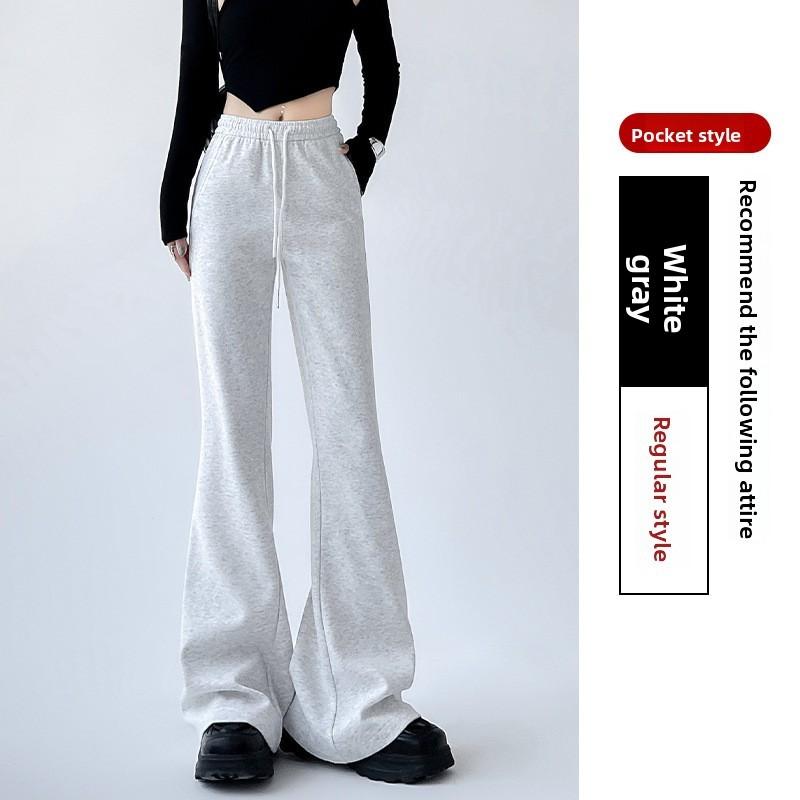 Casual Womens Wide Leg Pants With Cotton Blend For Fall Winter Streetwear