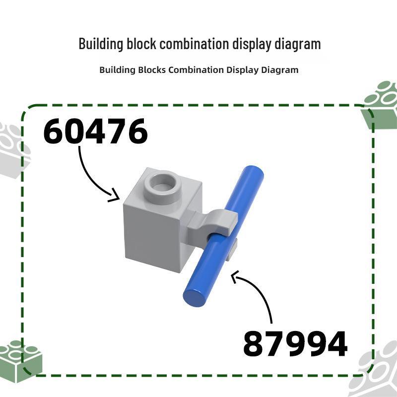 Wange DIY 1-Hole Fork Building Blocks - MOC Assembly Small Parts Toy