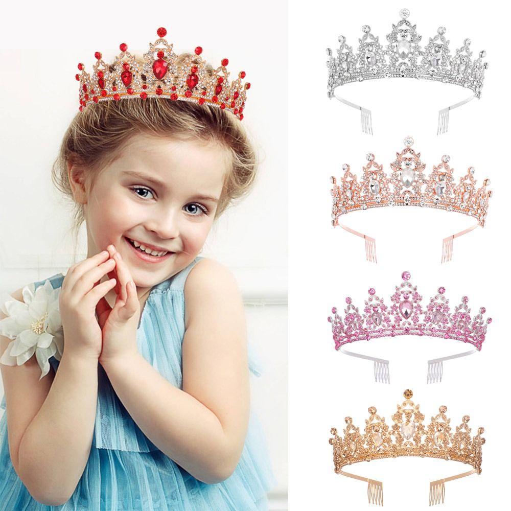 Корона-тиара Роскошная винтажная свадебная корона в стиле барокко Прическа Корона Тиара Кристалл Горный хрусталь Корона