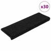 VidaXL Stair Treads 30 Pieces 65 X 21 X 4 Cm Black Rectangular Edge 3365826