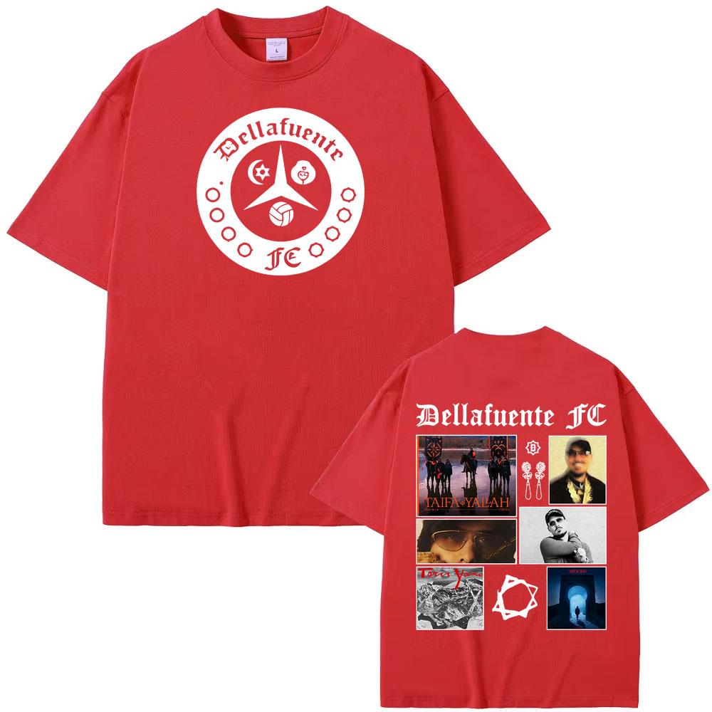 Rapper Dellafuente Tour Hip Hop Style Graphic T Shirt Men's Clothing Vintage Hip Hop Punk T Shirts 100% Cotton Hot Sale T-shirts