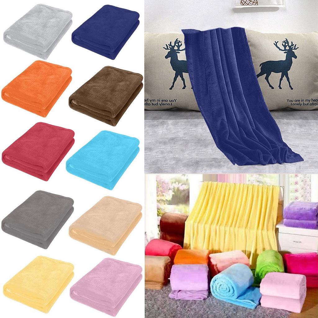 Fleece Throw Blanket Extra Soft Warm Fuzzy Bed Plush Lightweight Microfiber Couch Sofa Blankets