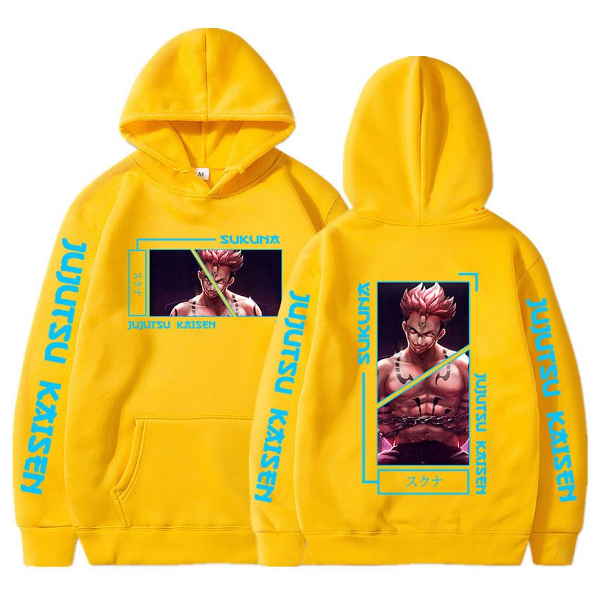 Anime Jujutsu Kaisen Hoodie Funny Ryomen Sukuna Hoodies Vintage Oversized Hooded Long Sleeves Men Women Clothes