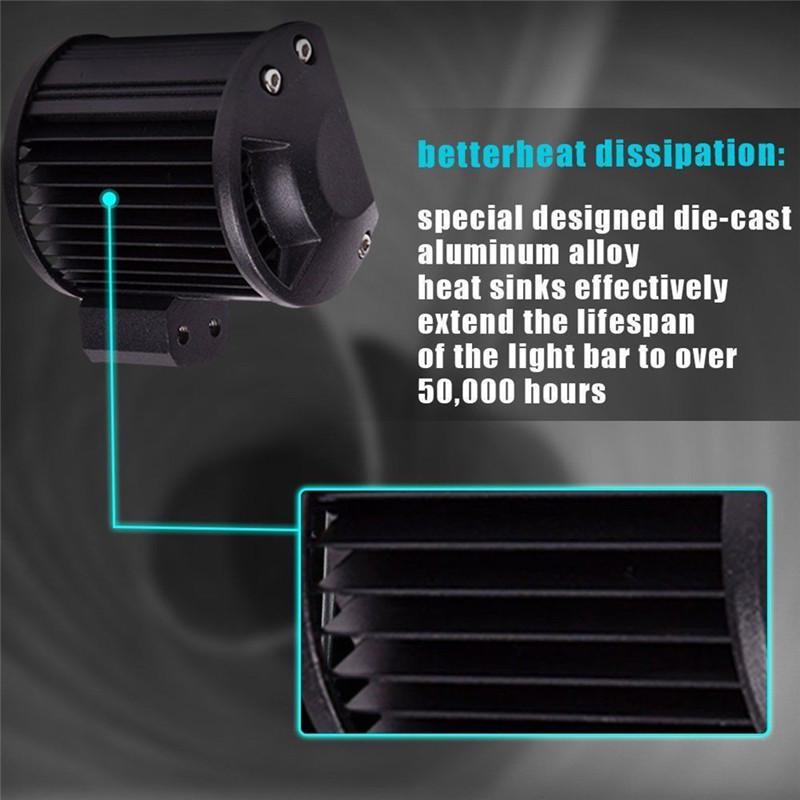 18W Led Work Light 4Wd Offroad Spot Противотуманная фара Atv Suv Ute Дальняя лампа для джипа