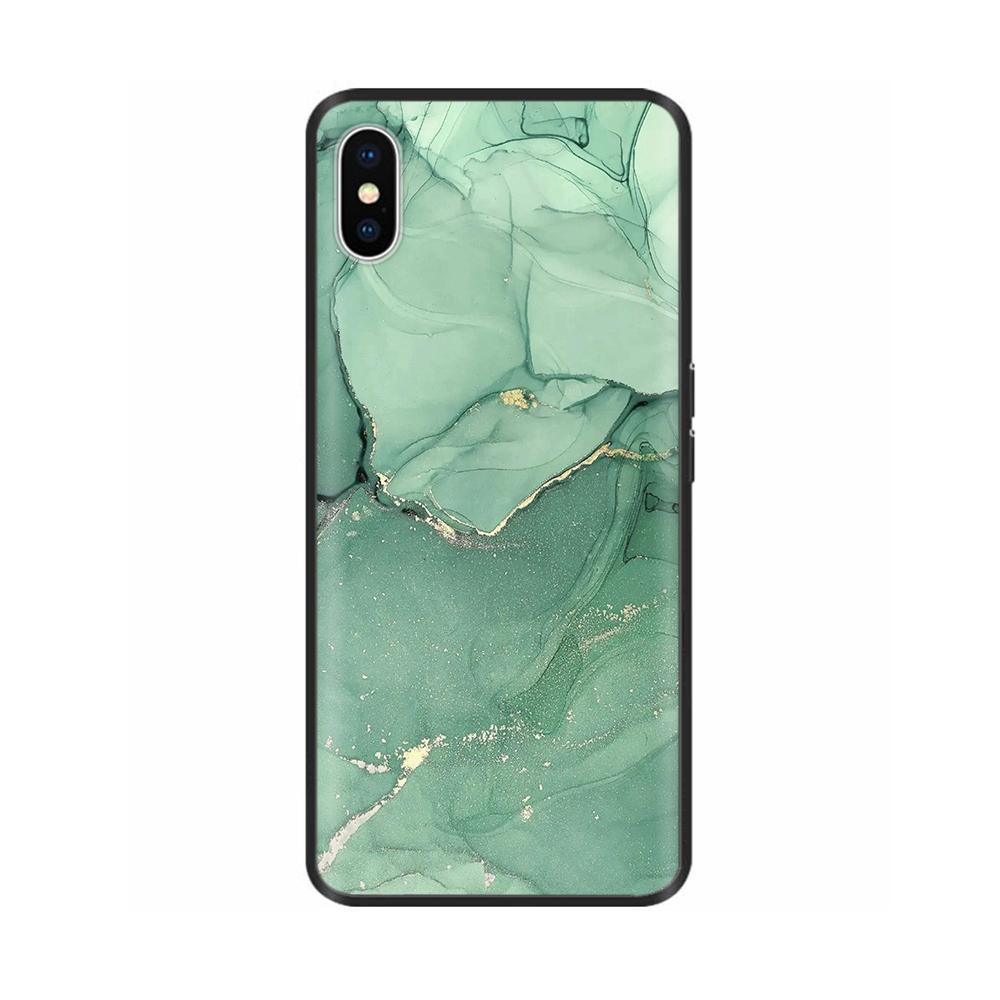 Для iPhone X XS Цветы Мягкие ТПУ Силиконовые Чехлы для Телефона Ударопрочная Крышка Для iPhone X Xs Max XR Мягкий Жидкий Корпус Fundas Capa