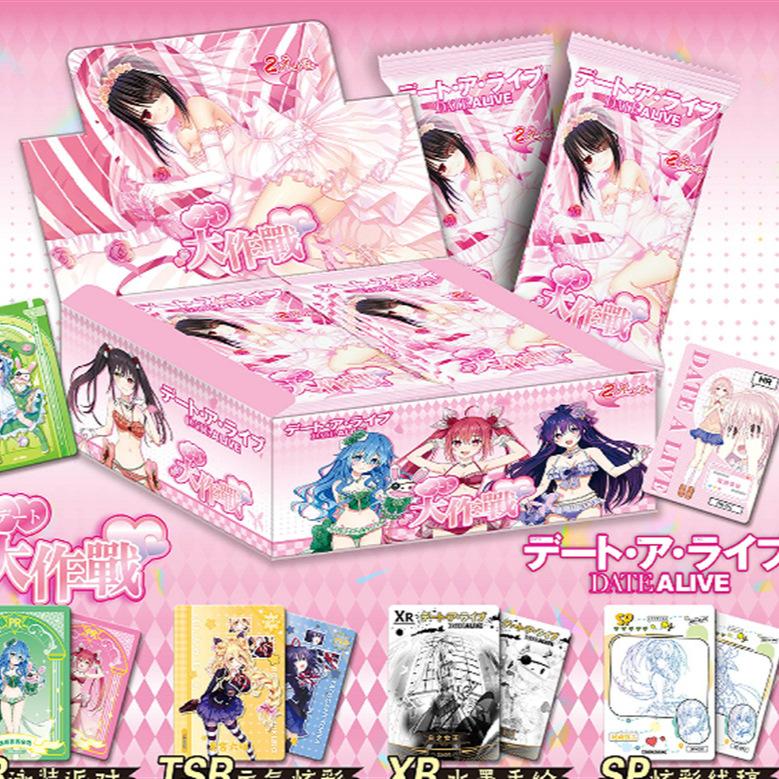Черно-белая карта с двойными крыльями Date A Live Токисаки Куруми Ятогами Тока Коллекционная карта персонажа аниме Date A Live