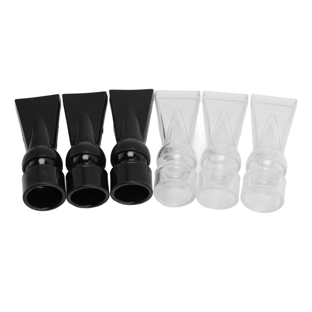 Набор из 6 насадок типа «утиный нос» для аквариума, пластиковые, способствуют стабильному потоку воды, выход воды из аквариума, плоская насадка, фитинги для труб