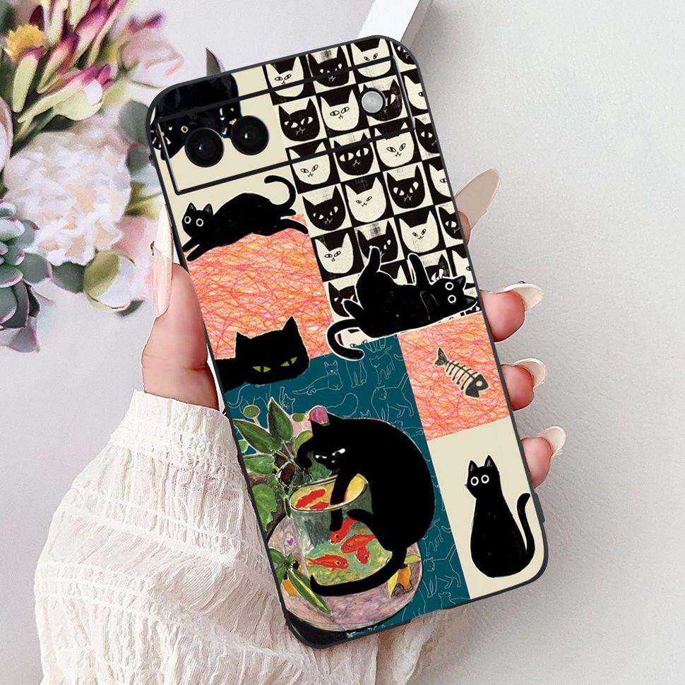 Luxury Painted Cover For Google Pixel 6A Case Soft Silicone Phone Case For Google Pixel 6A Google6A 2022 Back Cover 6.1"