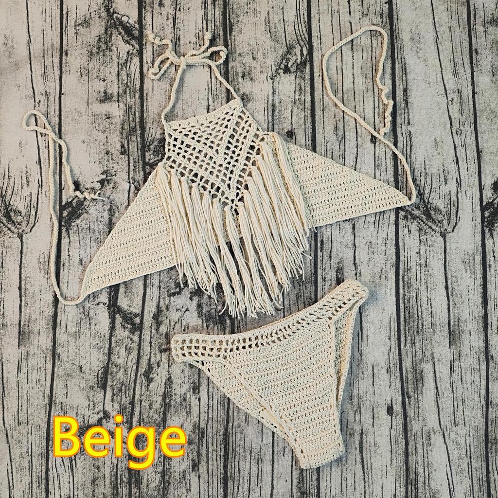 Handmade Crochet Bikini with Tassels