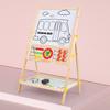 Magnetic Wooden Easel Blackboard for Kids - Folding Art & Writing Board