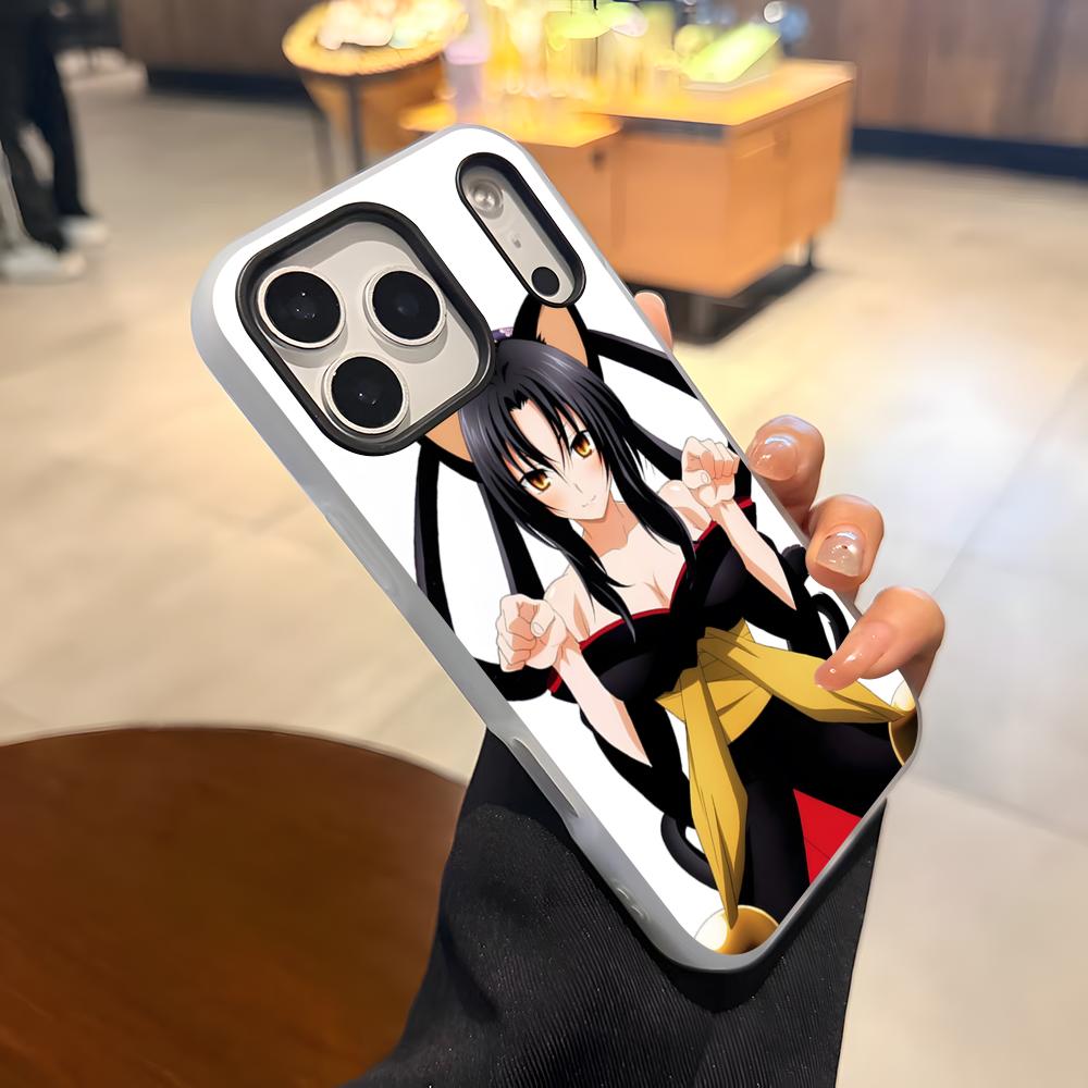 H-high Sschool D-D Kuroka Phone Case For IPhone 17 Air 16 E 15 14 Plus 13 12 11 Pro Max Jelly 2 In 1 Protective Case