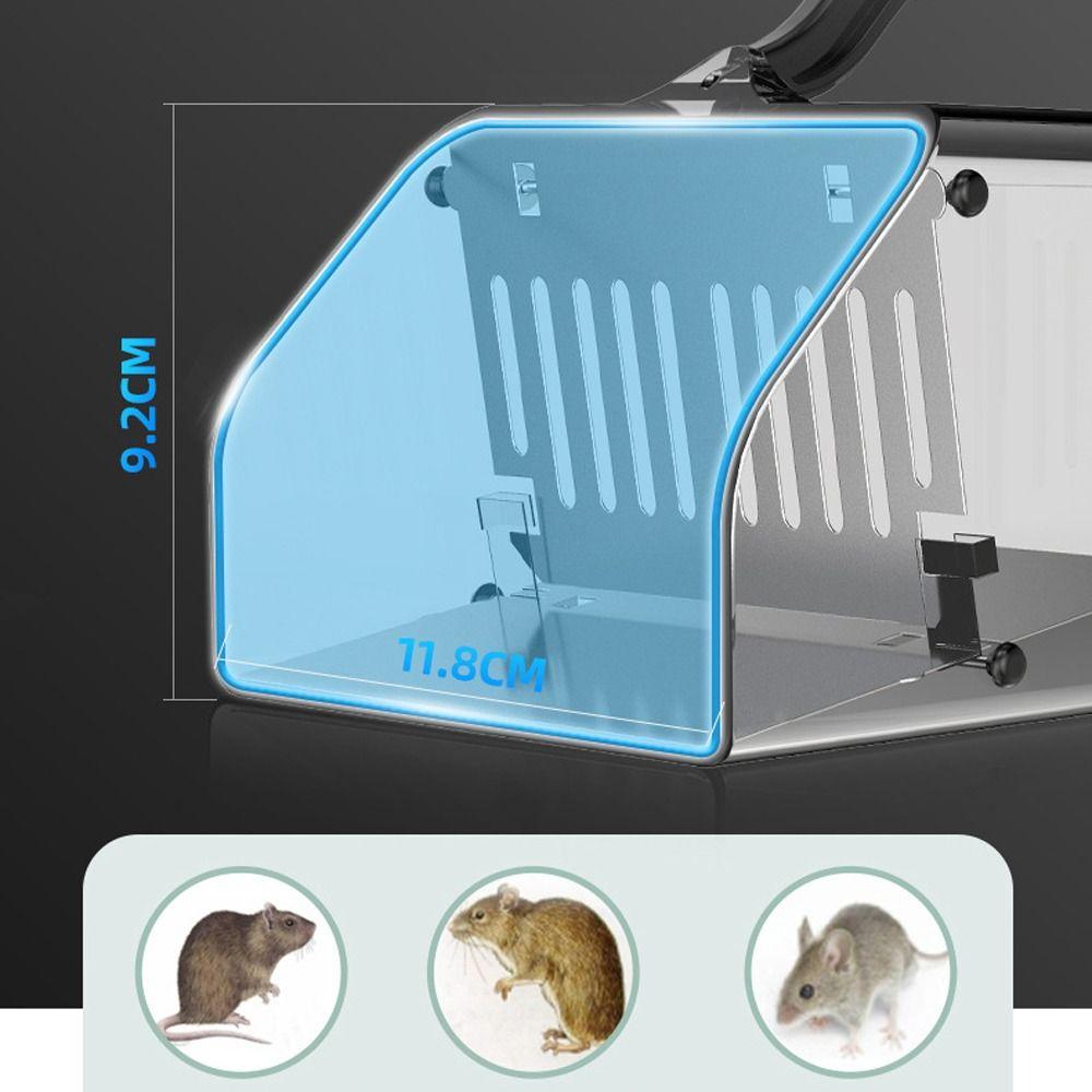 Smart Mechanism Fully Automatic Mousetrap Plastic Self-locking Mousetrap  Indoor Use