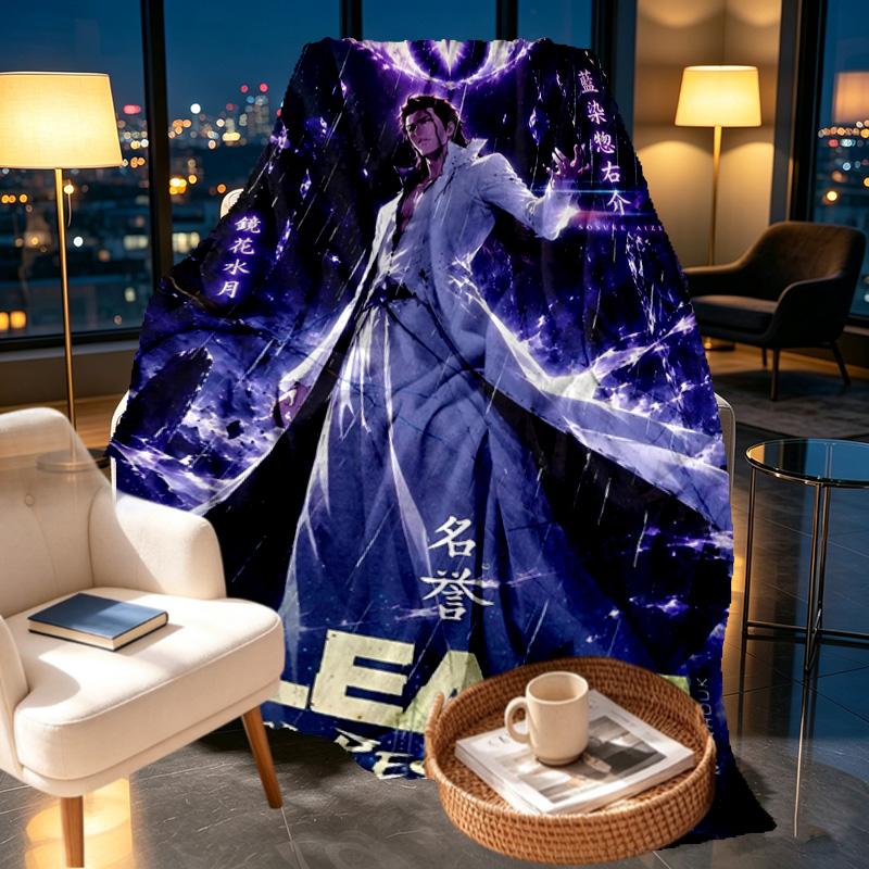BLEACH Print Blanket - Soft & Comfortable, for Bedroom, Travel, Sofa, Home Decoration - Birthday Christmas Gift for Friend