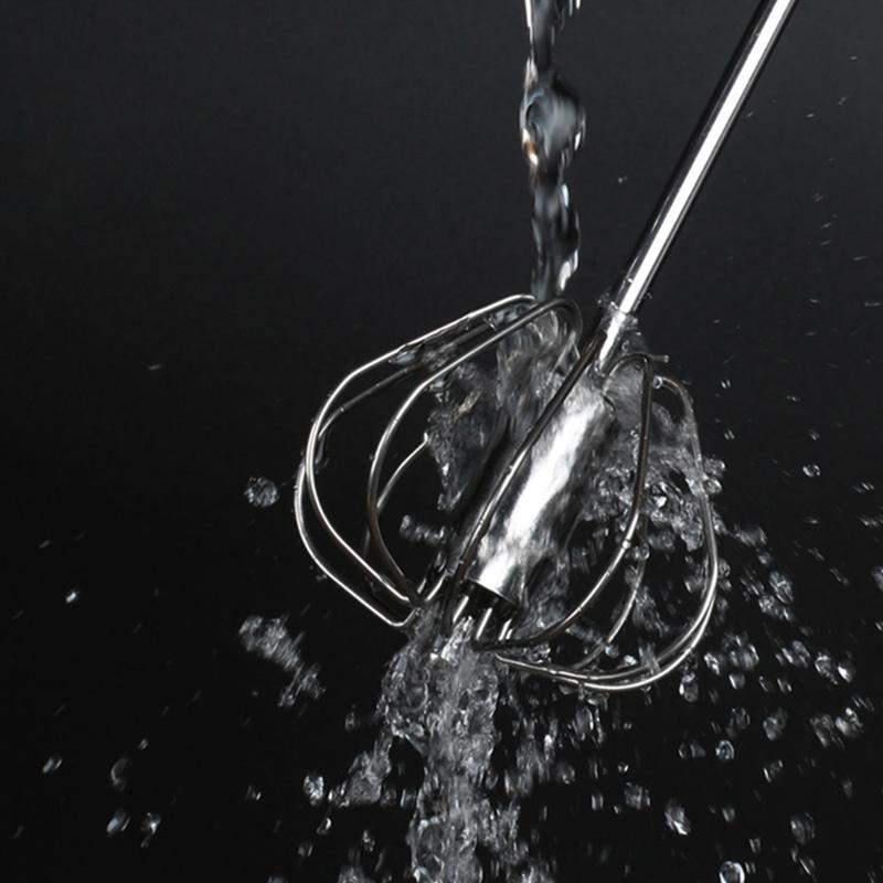 1 шт., неэлектрические инструменты для выпечки крема, экономия усилий, мешалка для яиц из нержавеющей стали, полуавтоматический венчик для яиц, ручной венчик для яиц