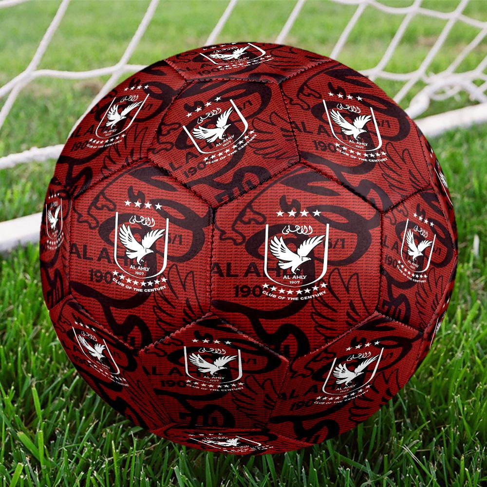 Футбольные мячи Ahly, размер 5, с принтом, высокое качество, противоскользящие, защитные, уникальный подарок, на дни рождения, Рождество