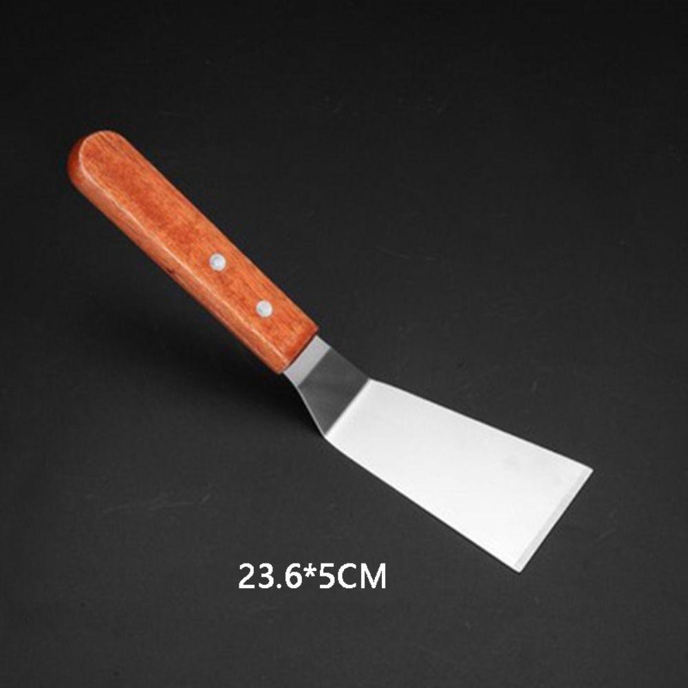 with Hole Square Head Steak Spatula Wood Handle Frying Pan Spatula Pizza Shovel  Tiramisu