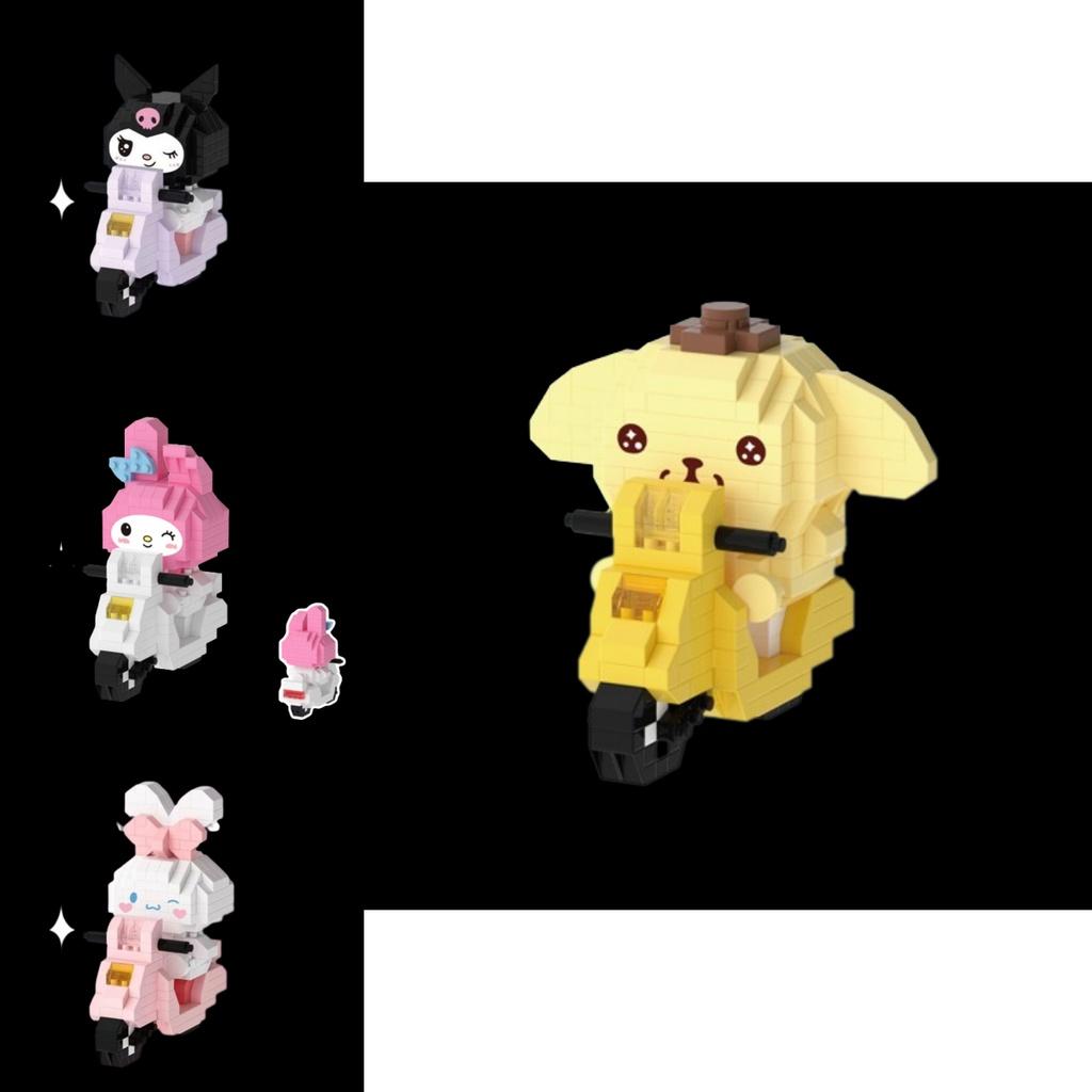 Миниатюрные строительные блоки: Велосипедные прогулки с милыми персонажами