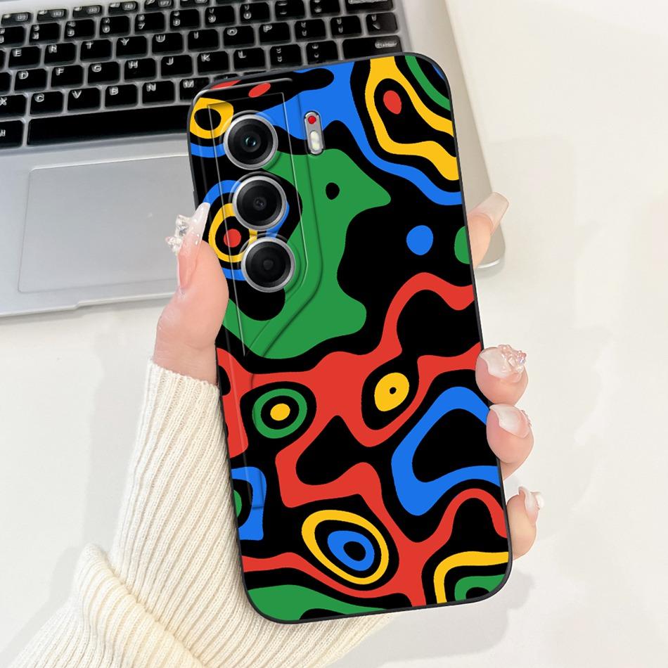 For Tecno Camon 40 Pro 4G Camon40 CM5 CM6 Cute Rabbit Cat Cartoon Phone Case For Camon 40 40Pro 4G Soft Silicone Cases Bumpers