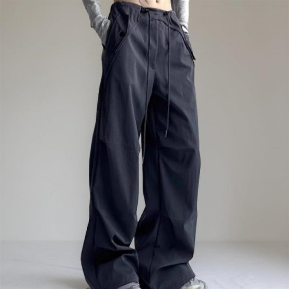 New ArrivalS Open Run Women S String Pocket Wide pantS Tone Down Color