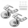 Toilet Seat Hinge Zinc Alloy Tightening Toilet Lid Hinge Bathroom Hardware Toilet Replacement Part Easy To Install