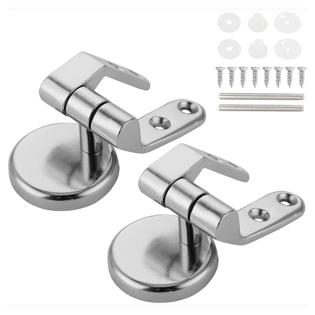 Toilet Seat Hinge Zinc Alloy Tightening Toilet Lid Hinge Bathroom Hardware Toilet Replacement Part Easy To Install
