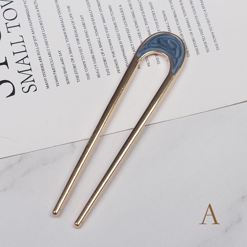 Женские фрикадельки для волос, металлические U-образные аксессуары для волос, головной убор, палочки для волос, элегантный темперамент