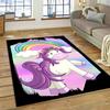 Cute Unicorn Girl Gift Cartoon Carpet Rug for Home Living Room Bedroom Sofa Doormat Decor,Kid Play Area Rug Non-slip Floor Mat