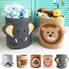 Felt Laundry Basket Elephant Pattern Laundry Hamper Kwaii Animal Storage Basket Cabinet