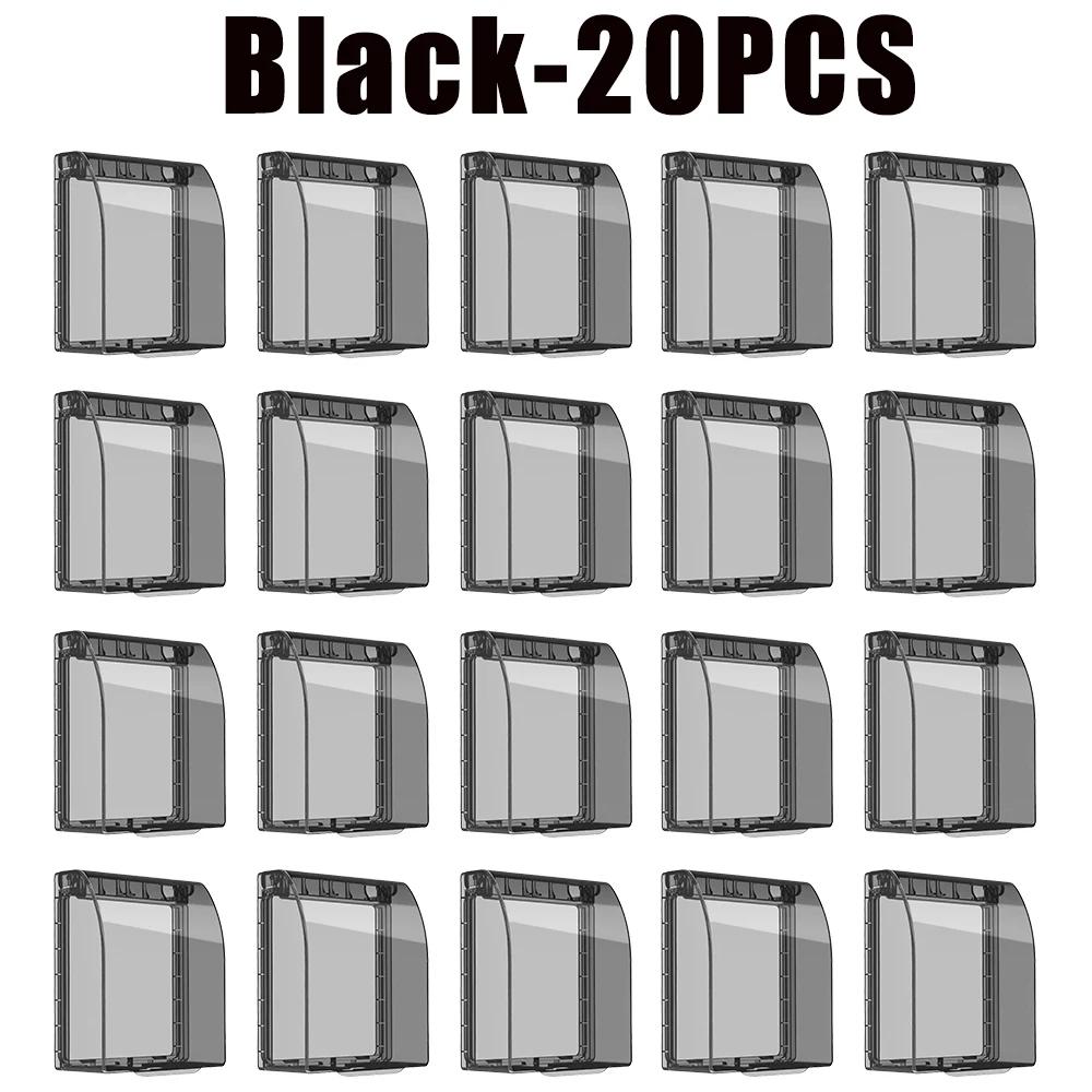 Настенная розетка типа 86 Водонепроницаемый корпус Прозрачная крышка для выключателя Бытовая защита электрической розетки Аксессуары