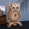 Owl Table Clock 3D Stereoscopic Puzzle Wooden Toy Creative Puzzle Building Clock
