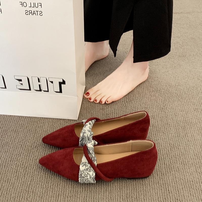 Ретро туфли Мэри Джейн на скрытой платформе, новые нежные и универсальные туфли для поездок на работу с одной педалью