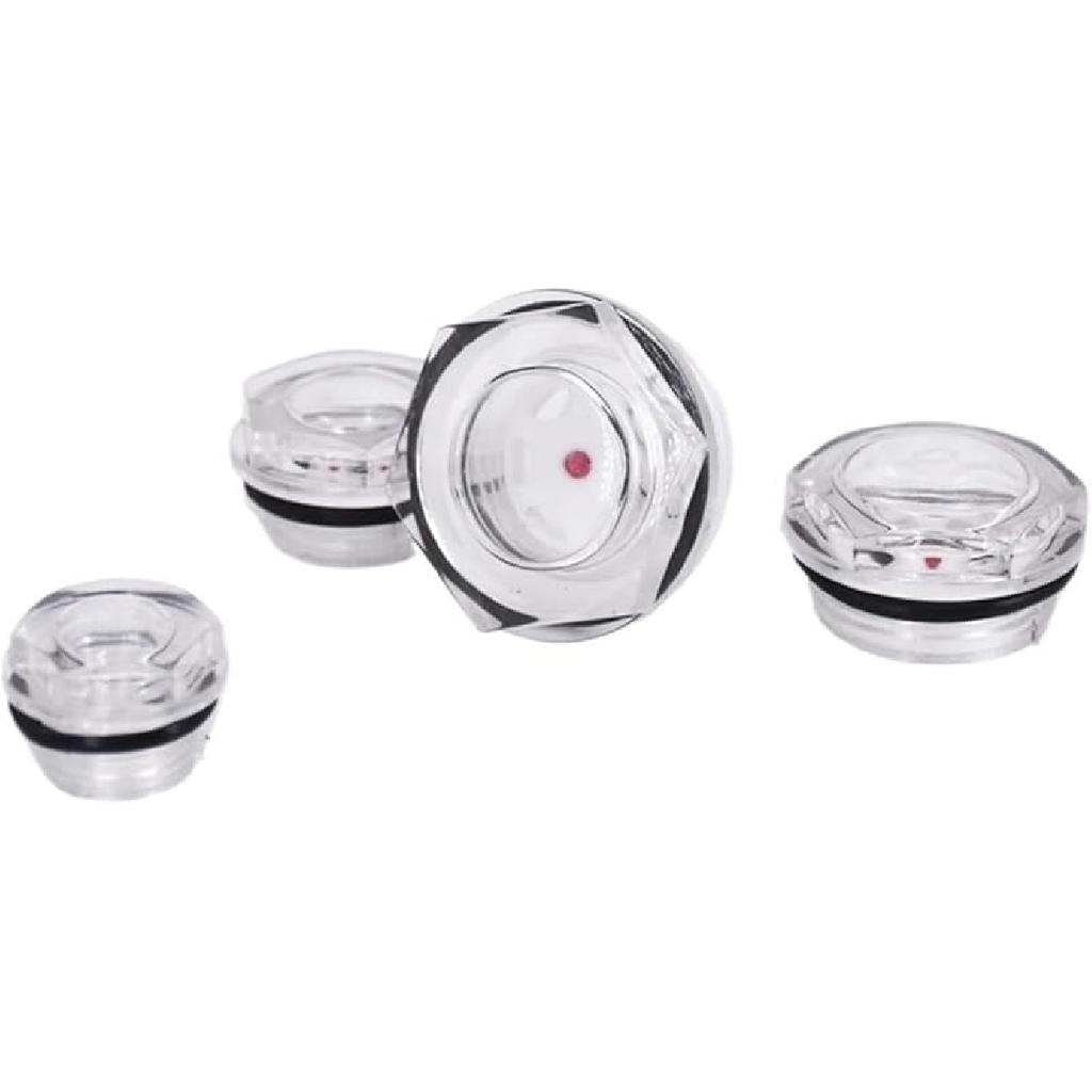 3/8" 1/2" 3/4" 1" BSPT M16-M60 метрическая наружная пластиковая смотровая стеклянная головка для уровня масла для редуктора воздушного компрессора(10 шт., BSPP 3I4 дюйма)