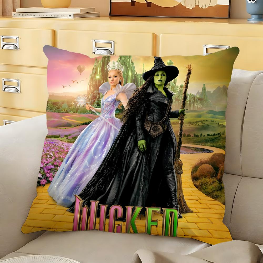 Movie WWicked Cushion Cover Soft Durable Reversible Pillow Cover Home Car MultiScene Daily Comfort Pillowcase